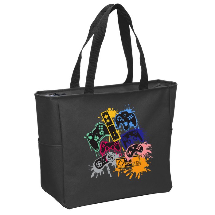 Control All The Things Video Game Controller Zip Tote Bag