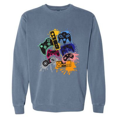 Control All The Things Video Game Controller Garment-Dyed Sweatshirt