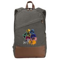 Control All The Things Video Game Controller Cotton Canvas Backpack