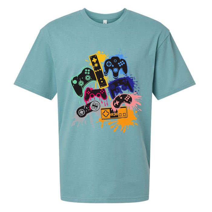 Control All The Things Video Game Controller Sueded Cloud Jersey T-Shirt
