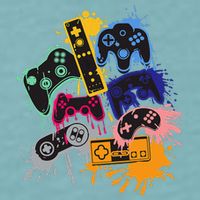 Control All The Things Video Game Controller Sueded Cloud Jersey T-Shirt