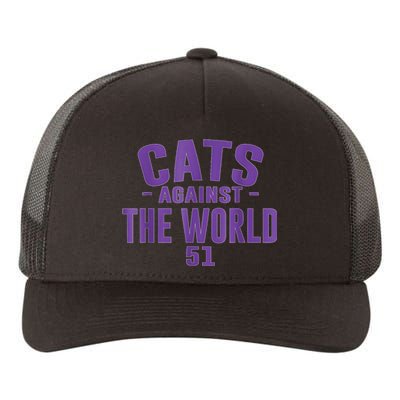 Cats Against The World Northwestern Yupoong Adult 5-Panel Trucker Hat