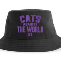 Cats Against The World Northwestern Sustainable Bucket Hat