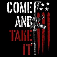 Come And Take It Gun Rights Ar 15 American Flag Cooling Performance Crew T-Shirt