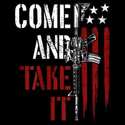 Come And Take It Gun Rights Ar 15 American Flag T-Shirt