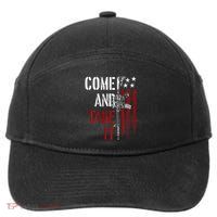 Come And Take It Gun Rights Ar 15 American Flag 7-Panel Snapback Hat