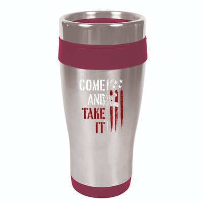 Come And Take It Gun Rights Ar 15 American Flag 16oz Travel Tumbler
