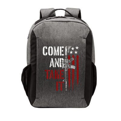 Come And Take It Gun Rights Ar 15 American Flag Vector Backpack