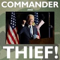 Commander and Thief Joe Biden Legacy Tie Dye Trucker Hat