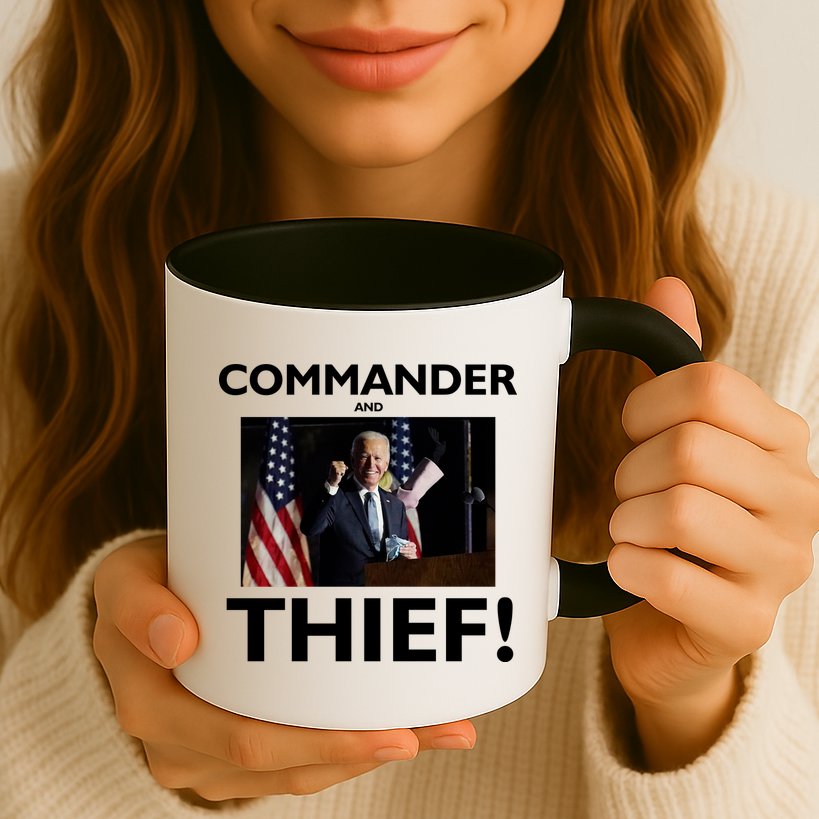 Commander and Thief Joe Biden Mug
