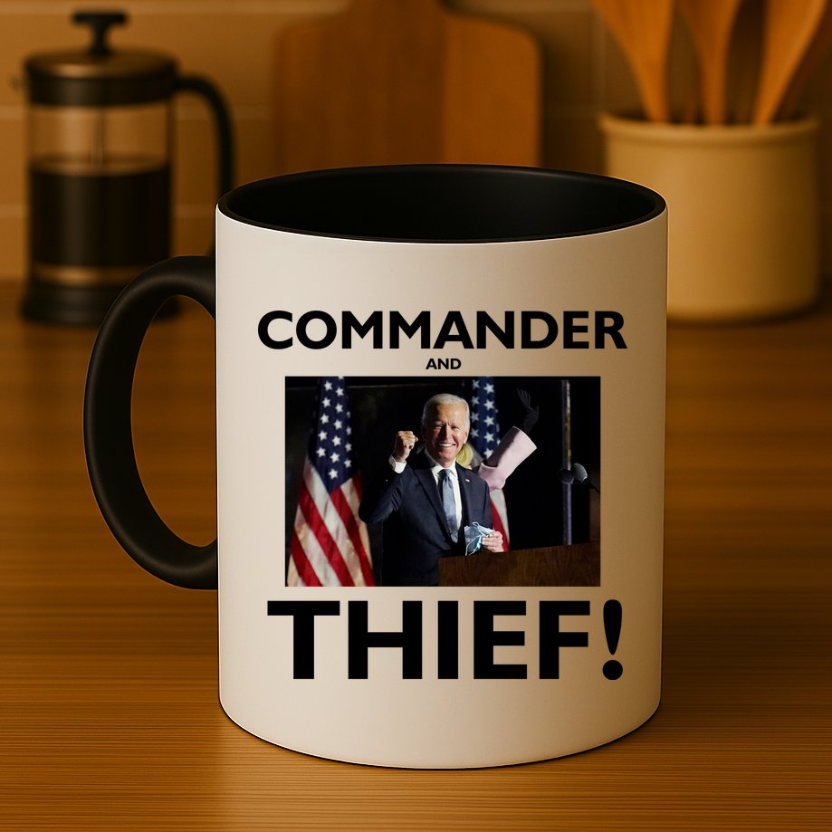 Commander and Thief Joe Biden Mug