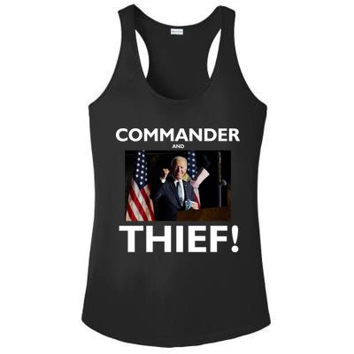 Commander and Thief Joe Biden Ladies PosiCharge Competitor Racerback Tank