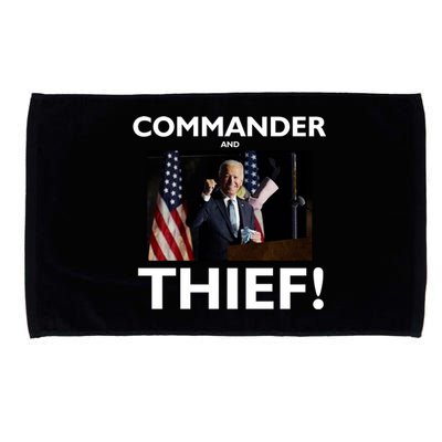 Commander and Thief Joe Biden Microfiber Hand Towel