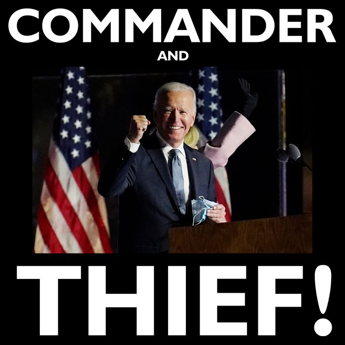 Commander and Thief Joe Biden Wool Snapback Cap