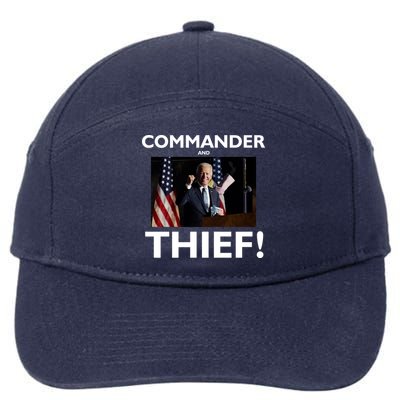 Commander and Thief Joe Biden 7-Panel Snapback Hat