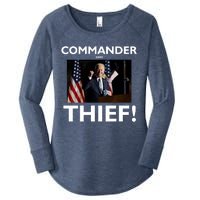 Commander and Thief Joe Biden Women's Perfect Tri Tunic Long Sleeve Shirt