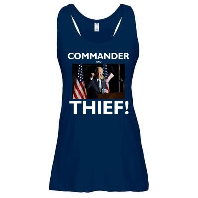 Commander and Thief Joe Biden Ladies Essential Flowy Tank