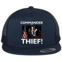 Commander and Thief Joe Biden Flat Bill Trucker Hat