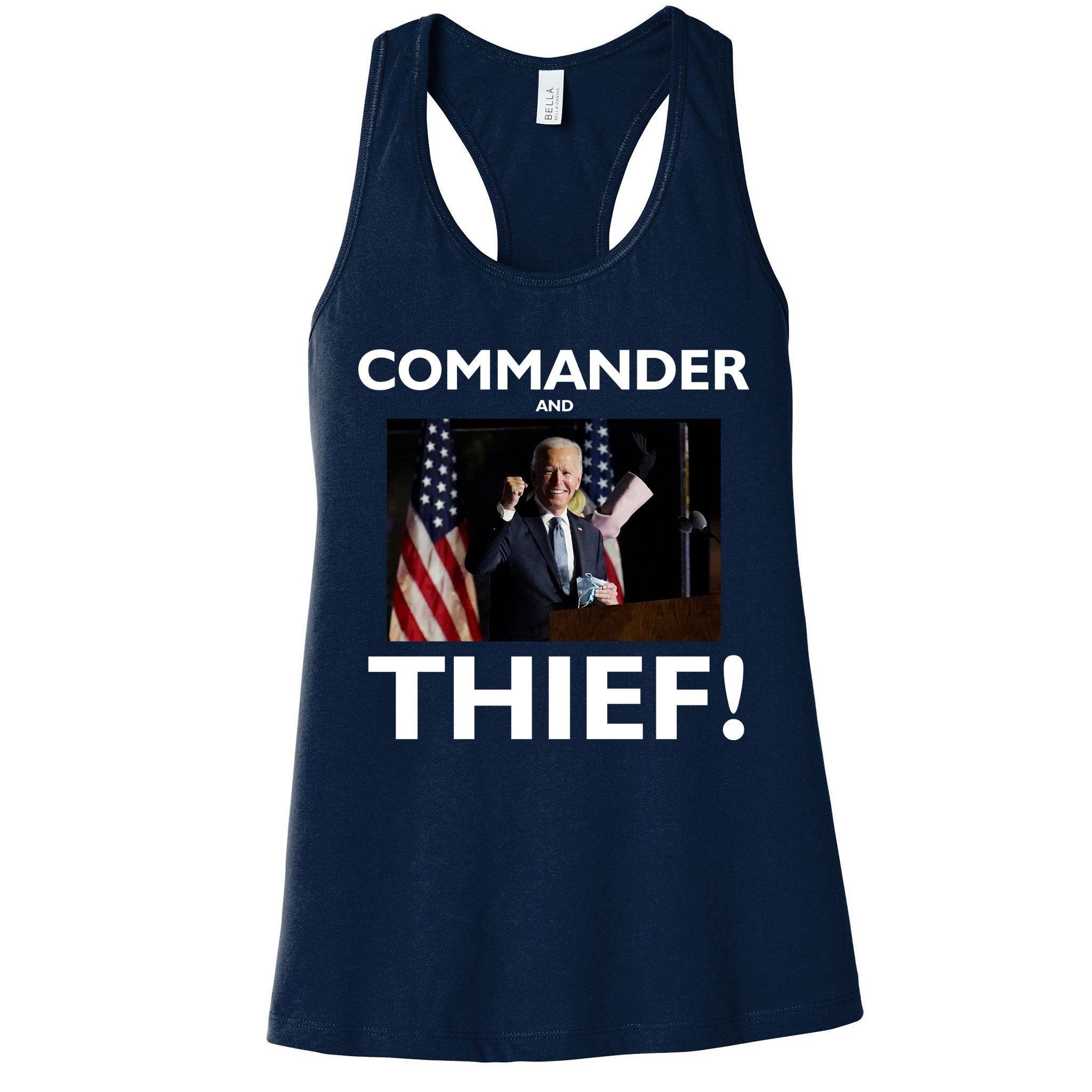 Commander and Thief Joe Biden Womens Tank Top