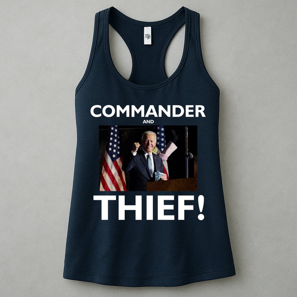 Commander and Thief Joe Biden Womens Tank Top