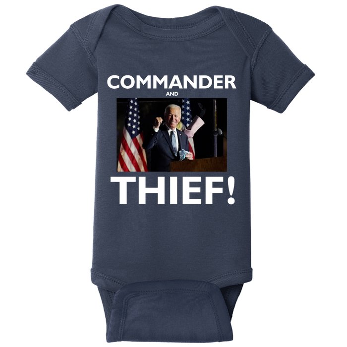 Commander and Thief Joe Biden Baby Bodysuit