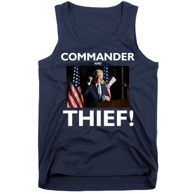 Commander and Thief Joe Biden Tank Top