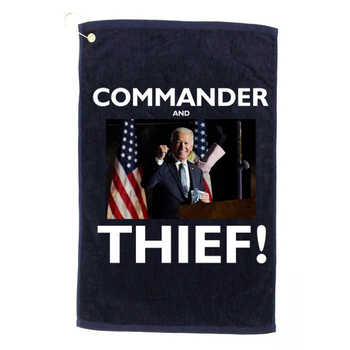 Commander and Thief Joe Biden Platinum Collection Golf Towel