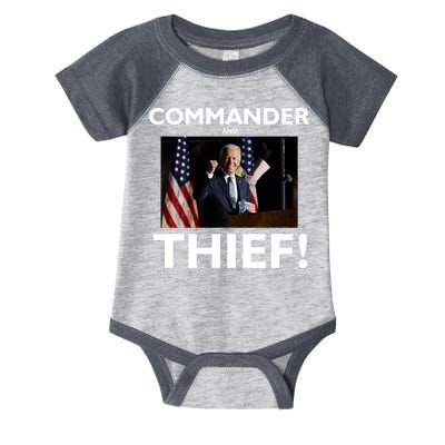 Commander and Thief Joe Biden Infant Baby Jersey Bodysuit