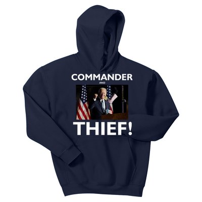 Commander and Thief Joe Biden Kids Hoodie