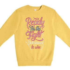 Cancer Awareness T Premium Crewneck Sweatshirt