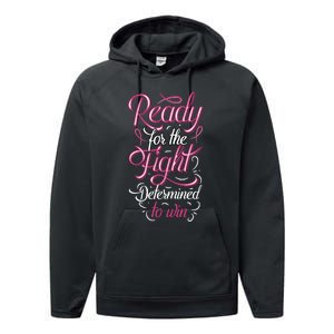 Cancer Awareness T Performance Fleece Hoodie