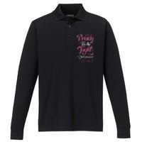 Cancer Awareness T Performance Long Sleeve Polo