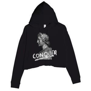 Conquer Alexander The Great Head Ancient Greece History Cute Gift Crop Fleece Hoodie