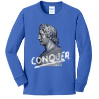 Conquer Alexander The Great Head Ancient Greece History Cute Gift Kids Long Sleeve Shirt