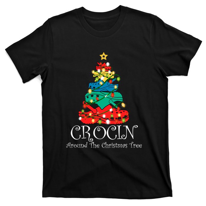 Crocin Around The Christmas Tree Funny Xmas Christmas Pajama T-Shirt