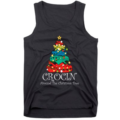 Crocin Around The Christmas Tree Funny Xmas Christmas Pajama Tank Top