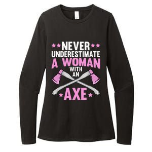 Cool Axe Throwing For Women Ax Thrower Tree Lumberjack Womens CVC Long Sleeve Shirt