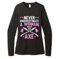 Cool Axe Throwing For Women Ax Thrower Tree Lumberjack Womens CVC Long Sleeve Shirt