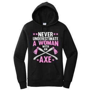 Cool Axe Throwing For Women Ax Thrower Tree Lumberjack Women's Pullover Hoodie