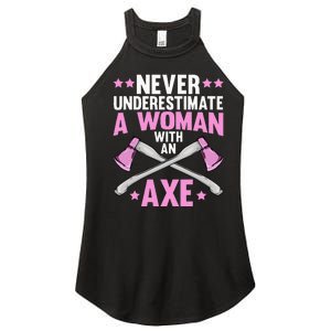 Cool Axe Throwing For Women Ax Thrower Tree Lumberjack Women's Perfect Tri Rocker Tank