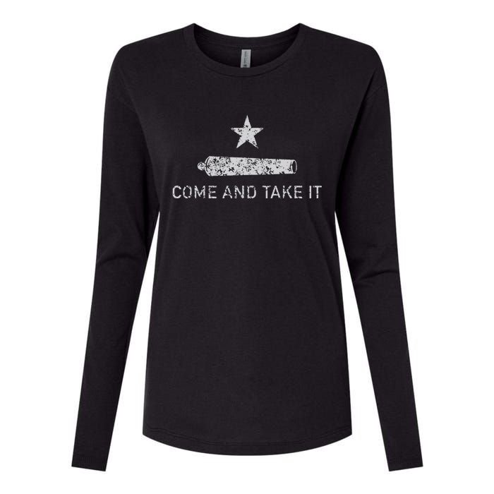 Come And Take It Texas Gift For Texans Womens Cotton Relaxed Long Sleeve T-Shirt