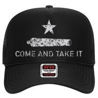 Come And Take It Texas Gift For Texans High Crown Mesh Back Trucker Hat