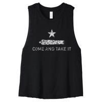 Come And Take It Texas Gift For Texans Women's Racerback Cropped Tank