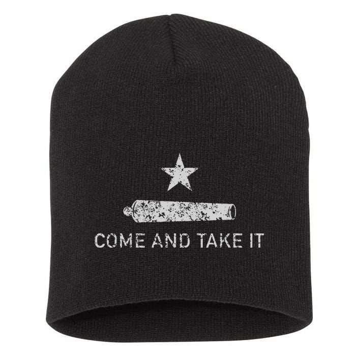 Come And Take It Texas Gift For Texans Short Acrylic Beanie