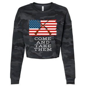 Come And Take It 2nd Amendment Gun Rights I Will Not Comply Cropped Pullover Crew