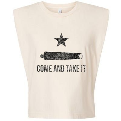 COME AND TAKE IT FLAG TEXAS PRIDE GONZALES CANNON Garment-Dyed Women's Muscle Tee