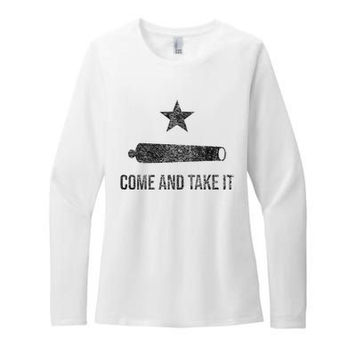 COME AND TAKE IT FLAG TEXAS PRIDE GONZALES CANNON Womens CVC Long Sleeve Shirt