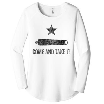 COME AND TAKE IT FLAG TEXAS PRIDE GONZALES CANNON Women's Perfect Tri Tunic Long Sleeve Shirt