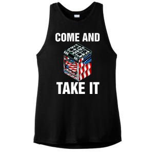 Come And Take President Joe Biden Ban Gas Stoves Funny Ladies PosiCharge Tri-Blend Wicking Tank