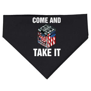 Come And Take President Joe Biden Ban Gas Stoves Funny USA-Made Doggie Bandana